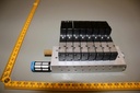 MANIFOLD BLOCK + SOLENOID VALVES, NO. MZH-3-1,5-L-LED, PRMZ-5-M5-8 FESTO, USED