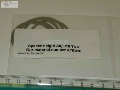 Spacer, Height Adj .010 Thk, Lot of 12