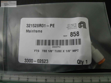 FTG TEE 1/8" TUBE X 1/8" MPT, LOT OF 4