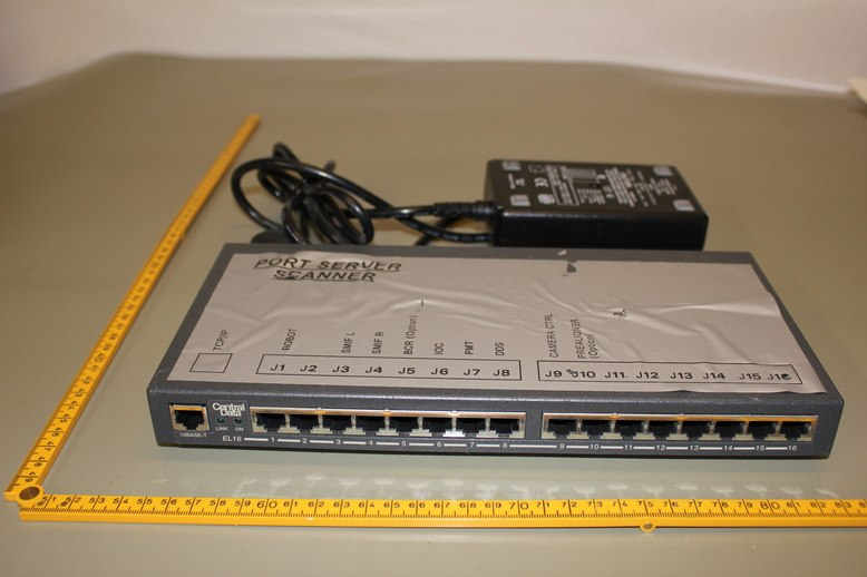 TERMINAL SERVER WITH ADAPTER (16 PORT) CENTRAL DATA, USED