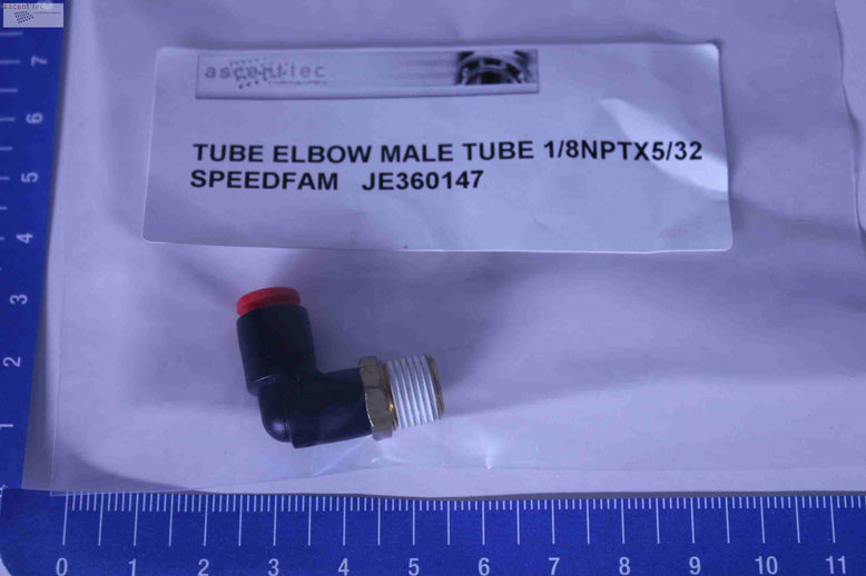 TUBE ELBOW MALE TUBE 1/8NPTX5/32, LOT OF 2