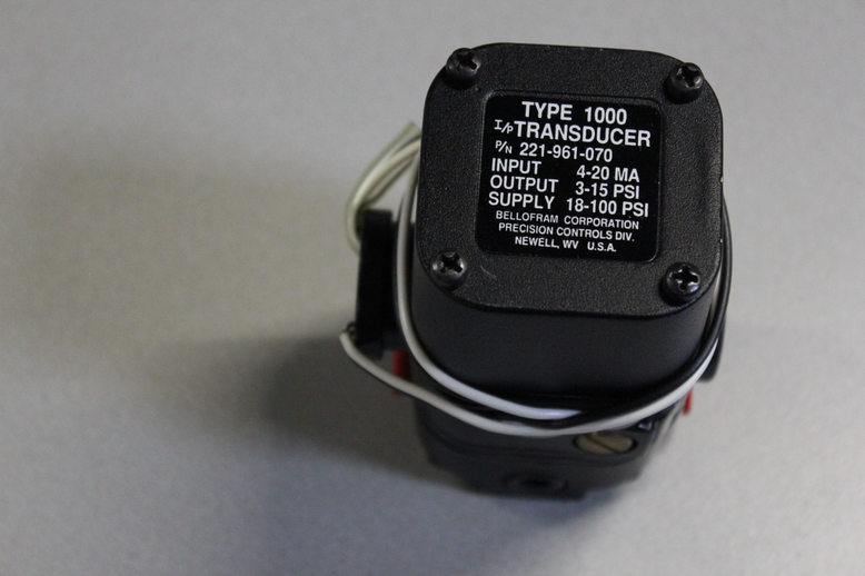 Type 1000 Transducer, Input: 4-20mA, Output: 3-25psi, Supply: 18-100psi
