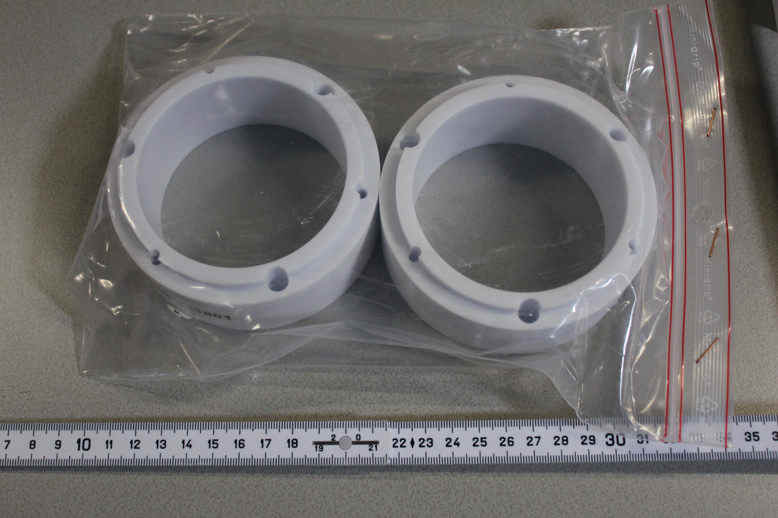 RING CERAMIC INSULATION SMALL, LOT OF 2