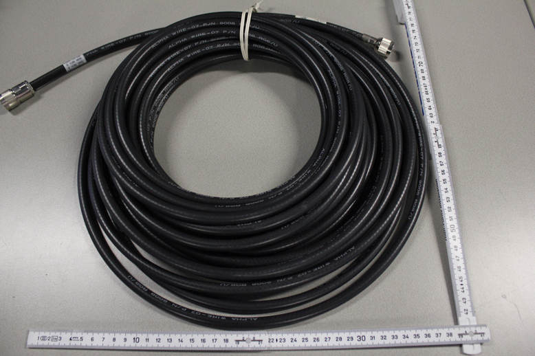 Cable 50ft Tower to System Assy, Alpha Wire 9008, RG8/U, Rev.D