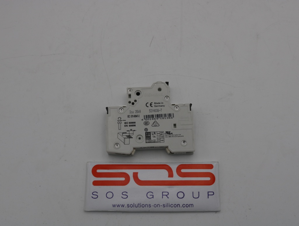 Miniature Circuit Breaker 230/400V 10kA, 1-pole, Lot of 4