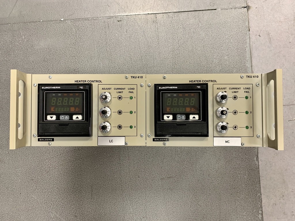 Heater Controller, Two Controllers in 19" Rack, Eurotherm 818S