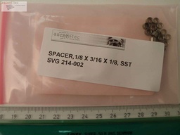 [214-002/501307] SPACER 1/8 ID x 3/16 OD x 1/8, Lot of 15