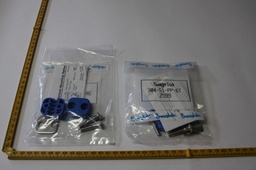 [304-S1-PP-6T 2599/501572] BOLTED PLASTIC CLAMP TUBE SUPPORT KIT 3/8", LOT OF 4
