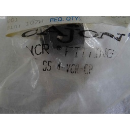 [SS-4-VCR-CP/505835] 316 Stainless Steel VCR Face Seal Fitting, 1/4 in. Cap, Lot of 20