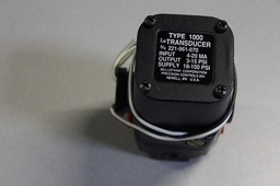 [221-961-070/507321] Type 1000 Transducer, Input: 4-20mA, Output: 3-25psi, Supply: 18-100psi