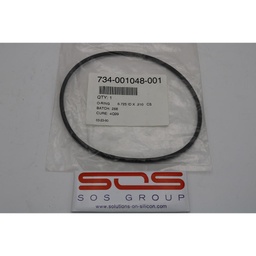 [734-001048-001/100707] AS364, O-RING 6.725 ID x .210 C/S, Lot of 4